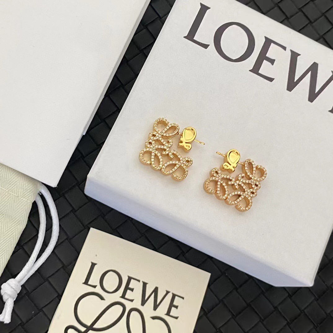 p60 new LOEWE full diamond earrings, I fell in love immediately when I saw it