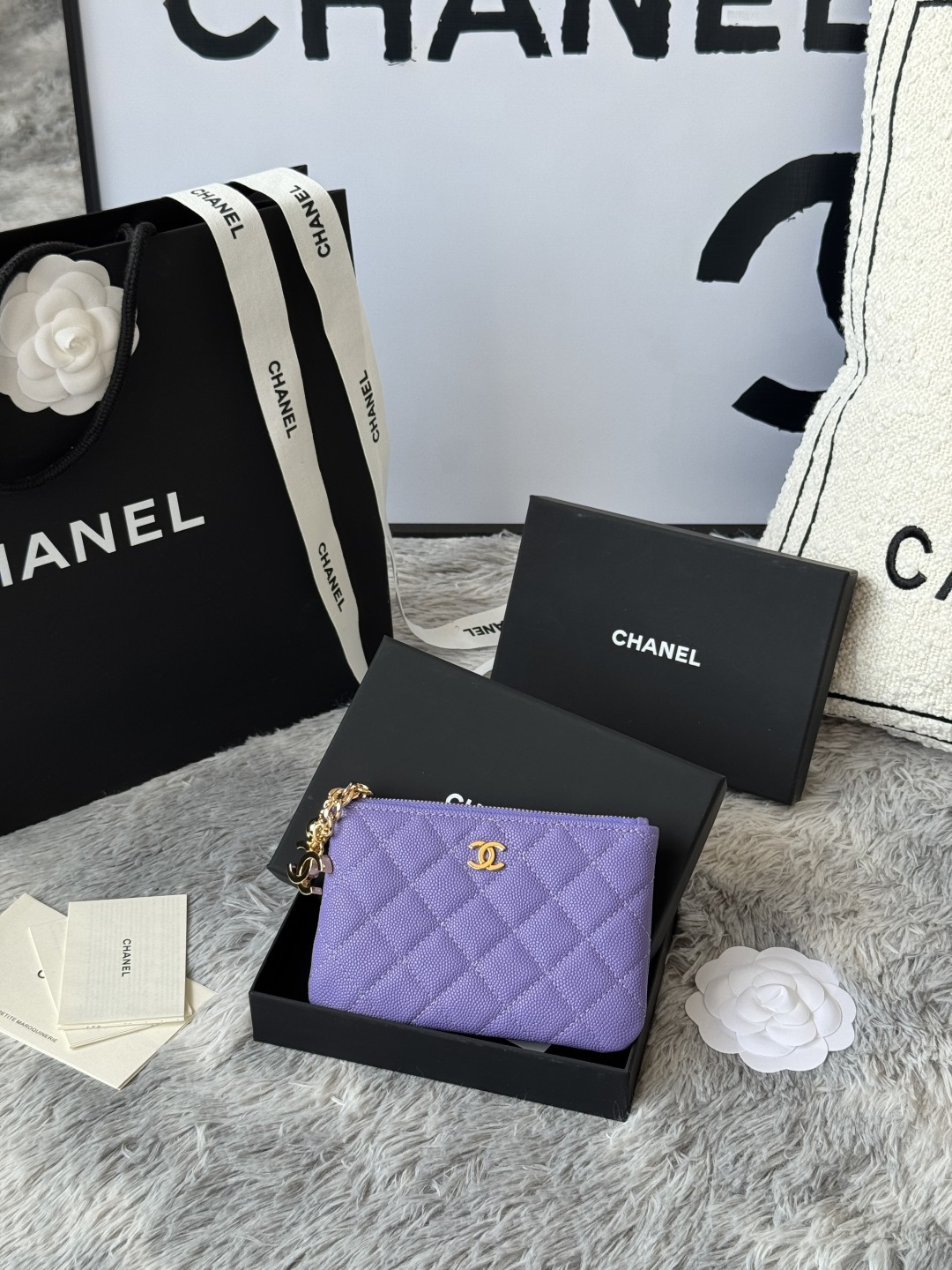Bag Chanel Original order CHANEL. Pendant coin purse card holder super cute zipper mini