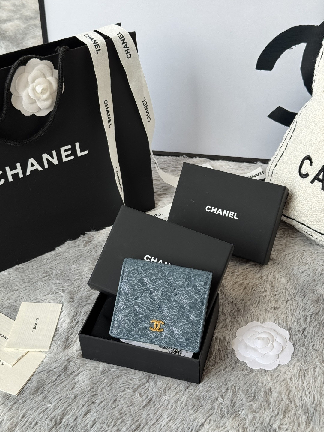 Bag Chanel 2 new chanel bi-fold short wallet arrived, made of imported cowhide, with coin pocket inside
