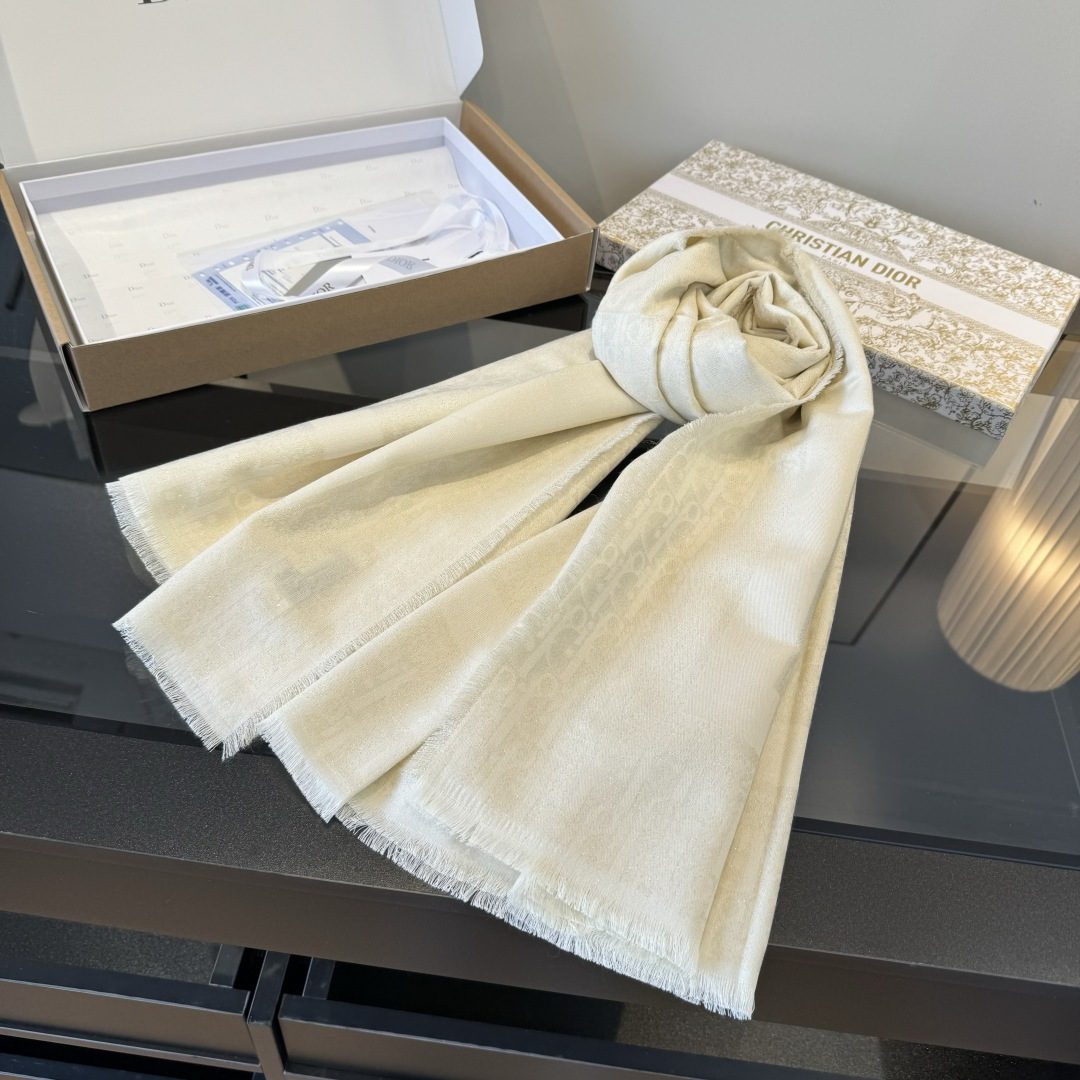 Scarf🧣Top cashmere version🧣 ¥Original single pair quality️‍【Scarf】Dior Shawl️ Classic