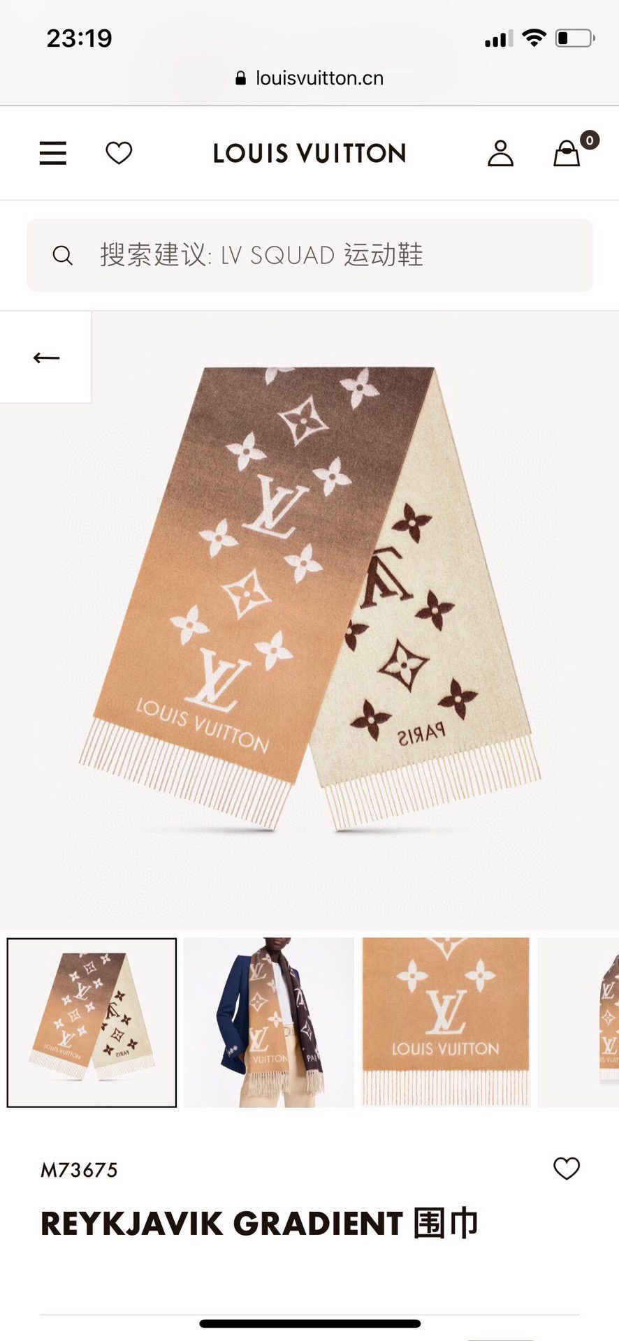 Scarf🧣Top version🧣 ¥.00. L family. [Apricot gradient color] Double-sided cashmere limited edition scarf