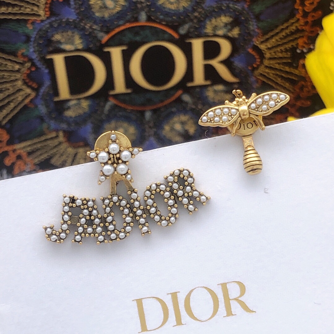 p50 number DED0090 Dior original new product JADIOR little bee pearl asymmetry