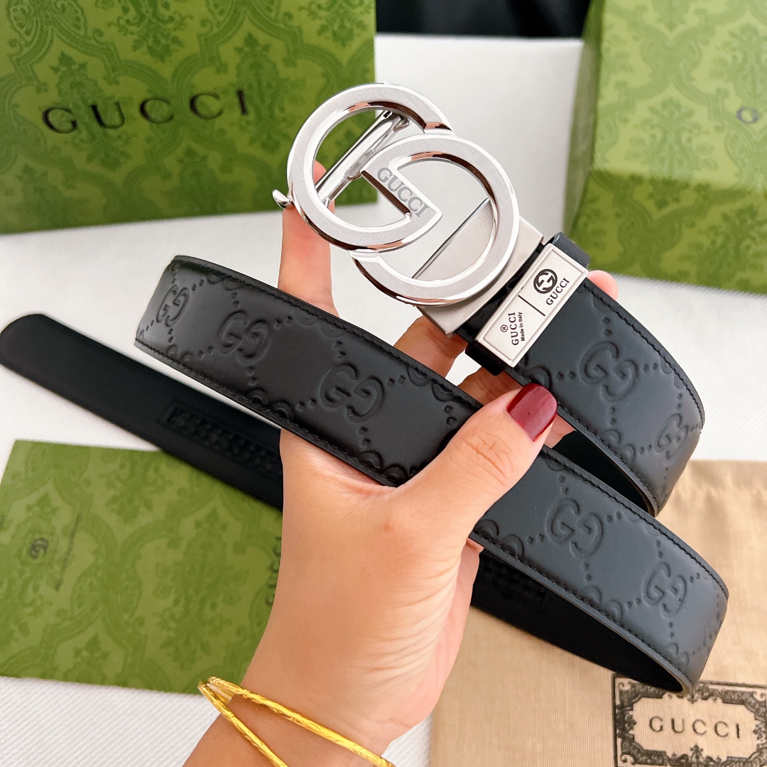 Belt GUCCI Gucci automatic belt original authentic, cm new arrival GUCCl classic leather