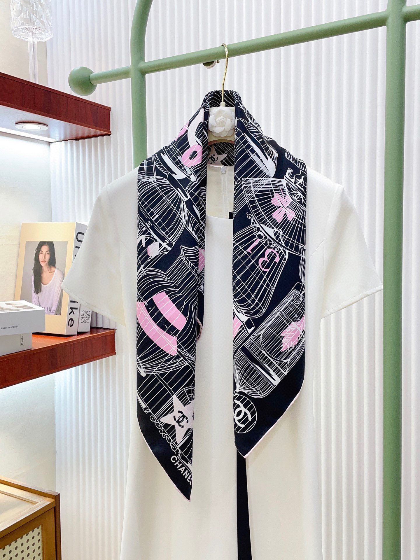 Scarf🧣Top version🧣 p [Moomi Double-sided with the same color] New Xiaoxiang [Creative Birdcage]‼