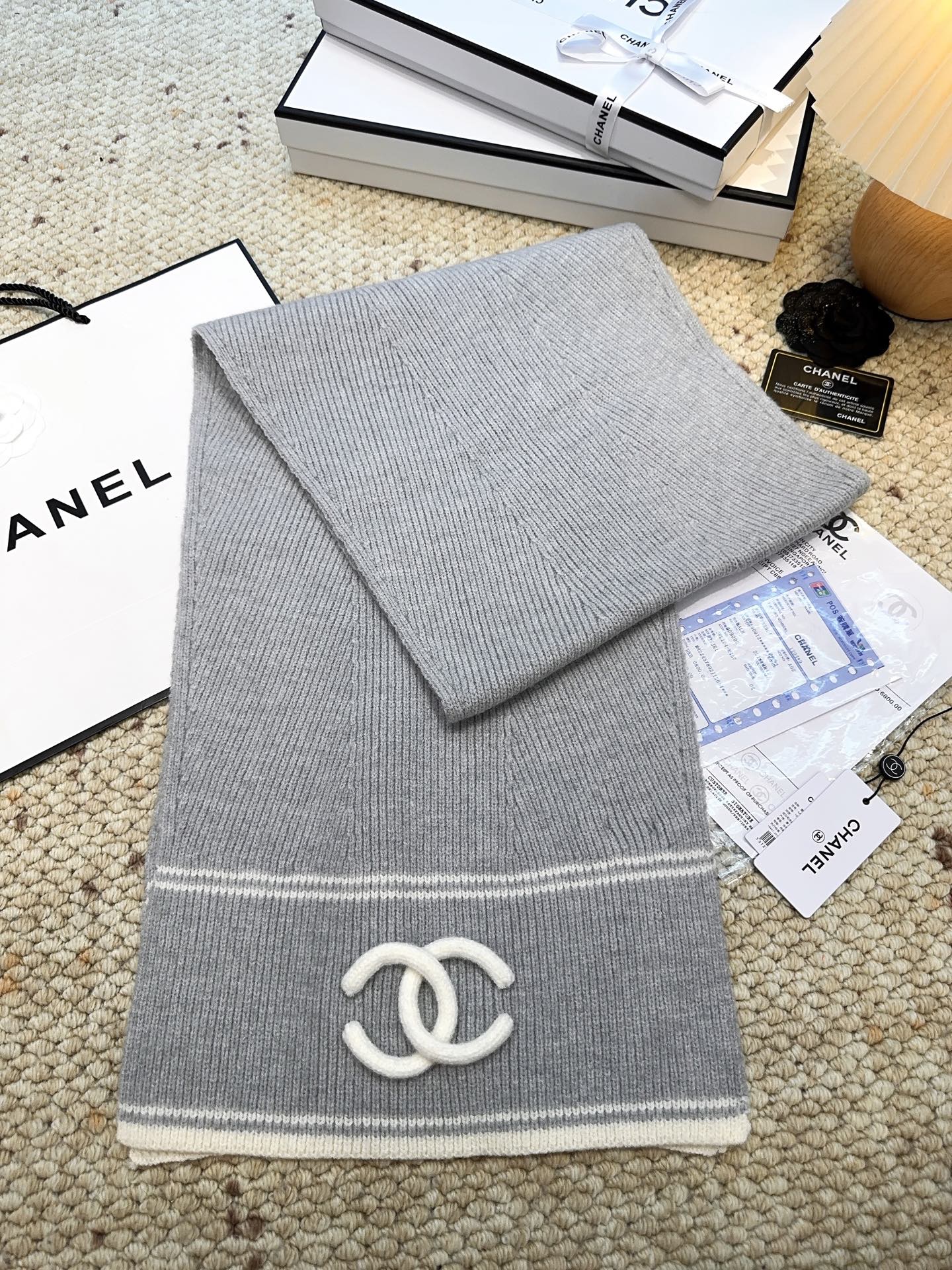 Scarf🧣Top cashmere version🧣 P CHANEL [New model coming] The latest from Chanel counters