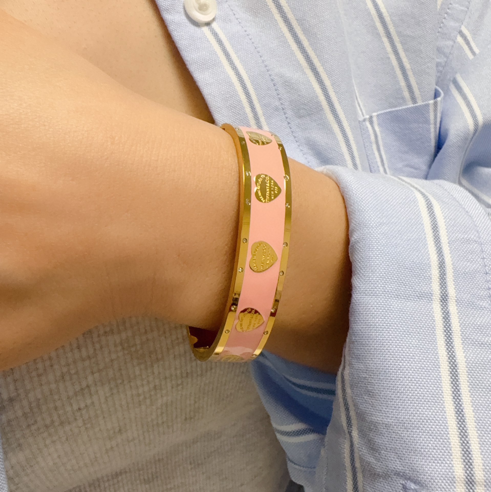 p60 new product Tiffany&CO. diamond-set love medium bracelet with many celebrities and Internet celebrities