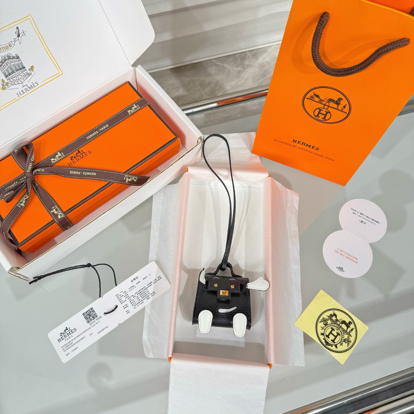 p880️New product️Hermès mini lizard skin Kelly robot Kelly doll shipped