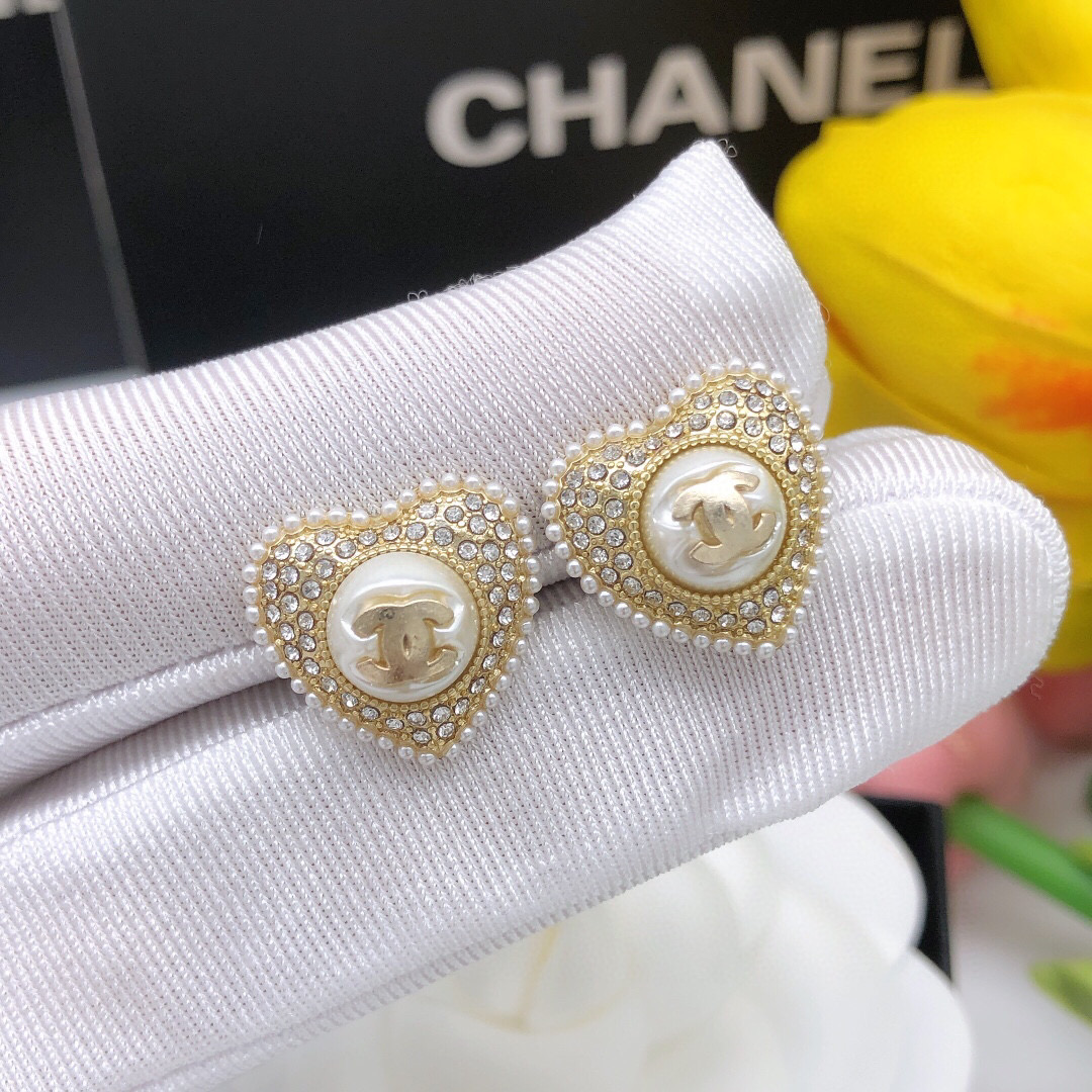 p50 number XED0Chanel22B Early autumn new love full diamond pearl series single
