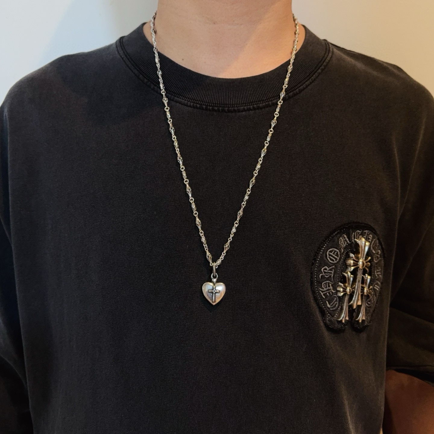 p New style [counter quality] Chrome Hearts classic retro necklace