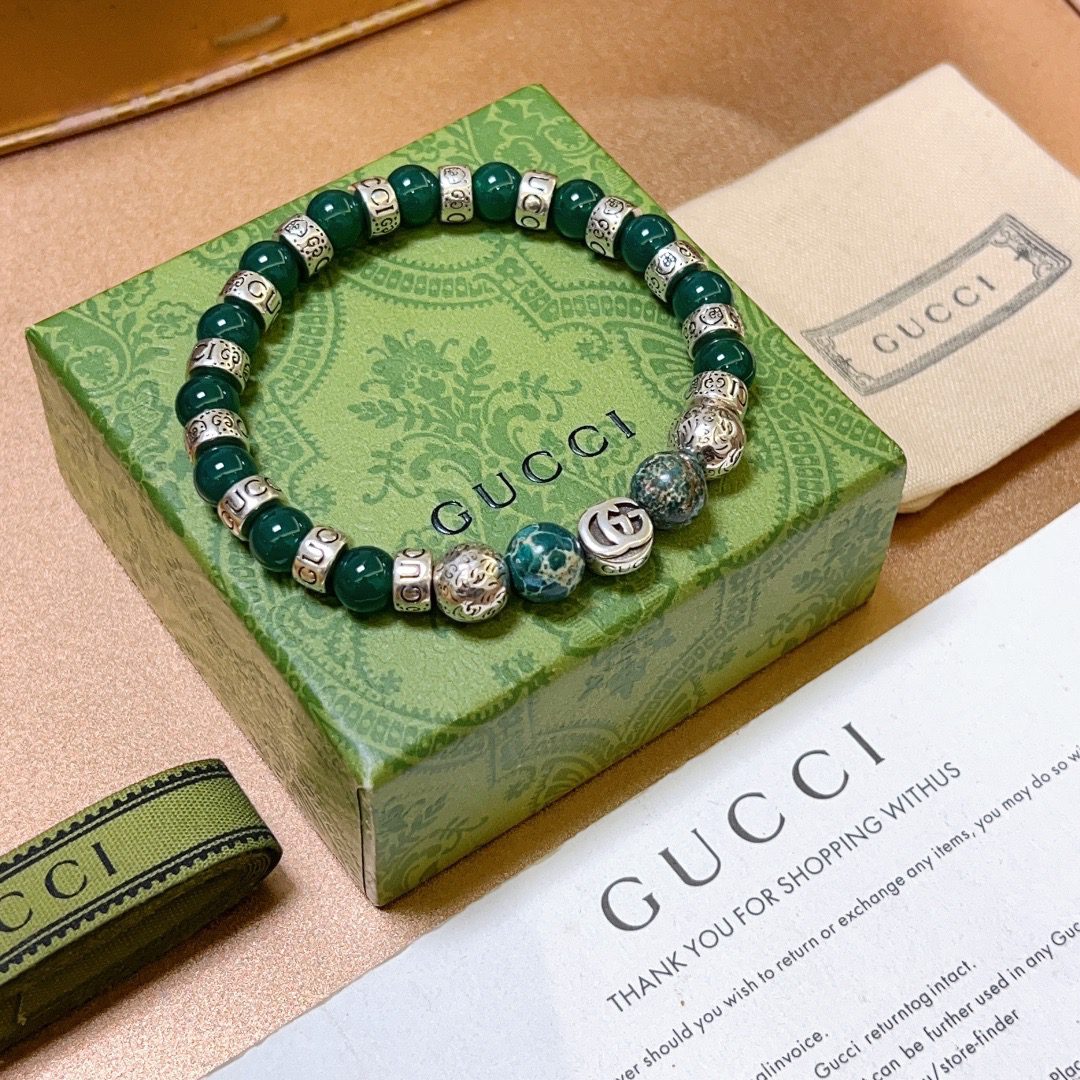 Scarf5 𝐆𝐮𝐜𝐜𝐢Gucci bracelets for men and women, the latest natural crystal bracelet grade